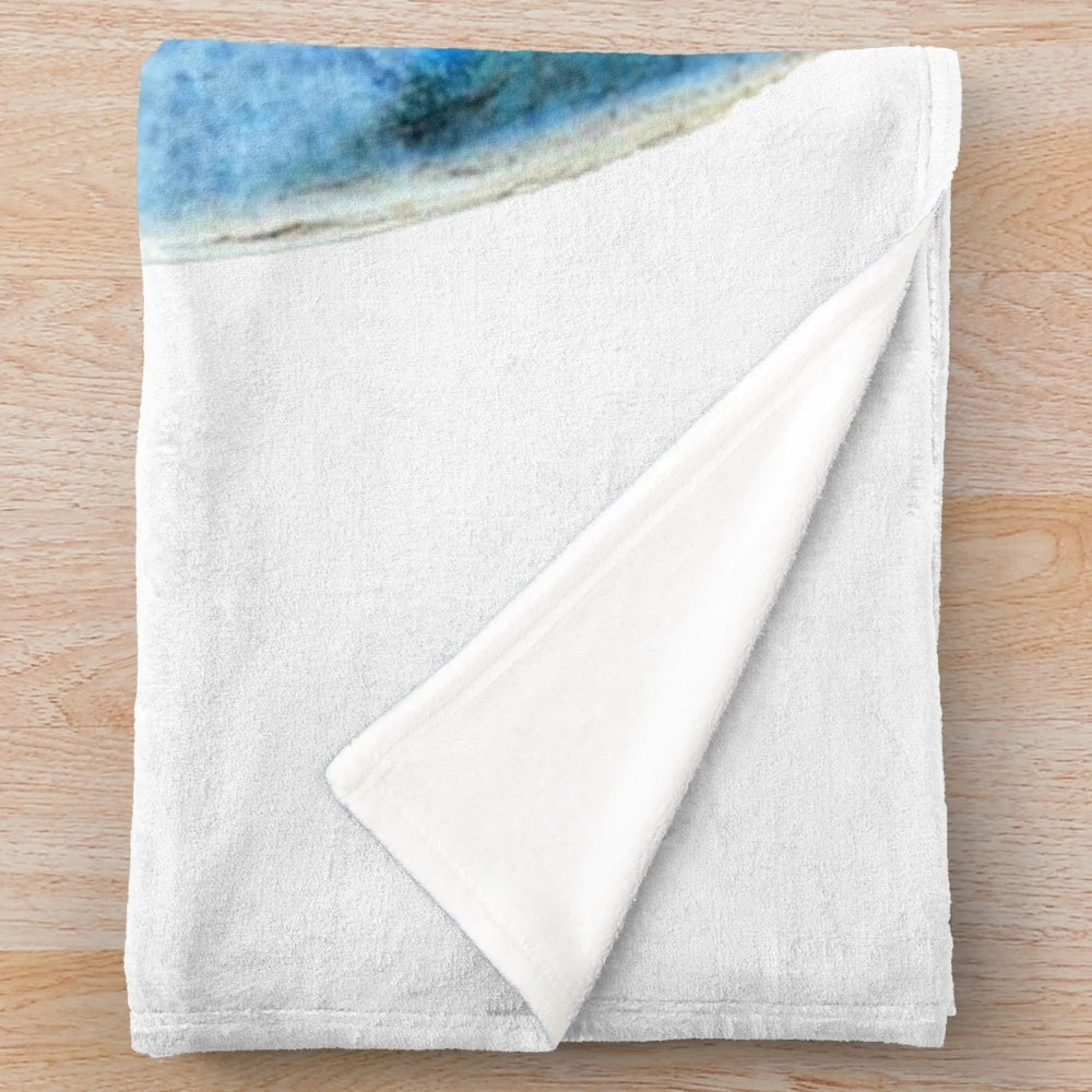 Lober (Blue Lobster) Plush Blanket for Fishing Lovers