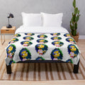 Soft and comfy plush blanket featuring a lofi-style anime character design