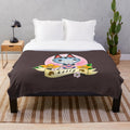 Soft and cuddly plush blanket featuring the beloved Animal Crossing character Lolly the cat in a cute cartoon style