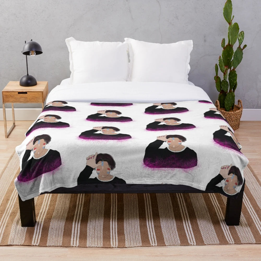 Loner Plush Blanket inspired by Yungblud's 21st Century Liability