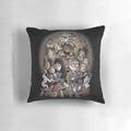 A plush, soft pillow featuring the iconic character Count Olaf from the popular series A Series of Unfortunate Events.