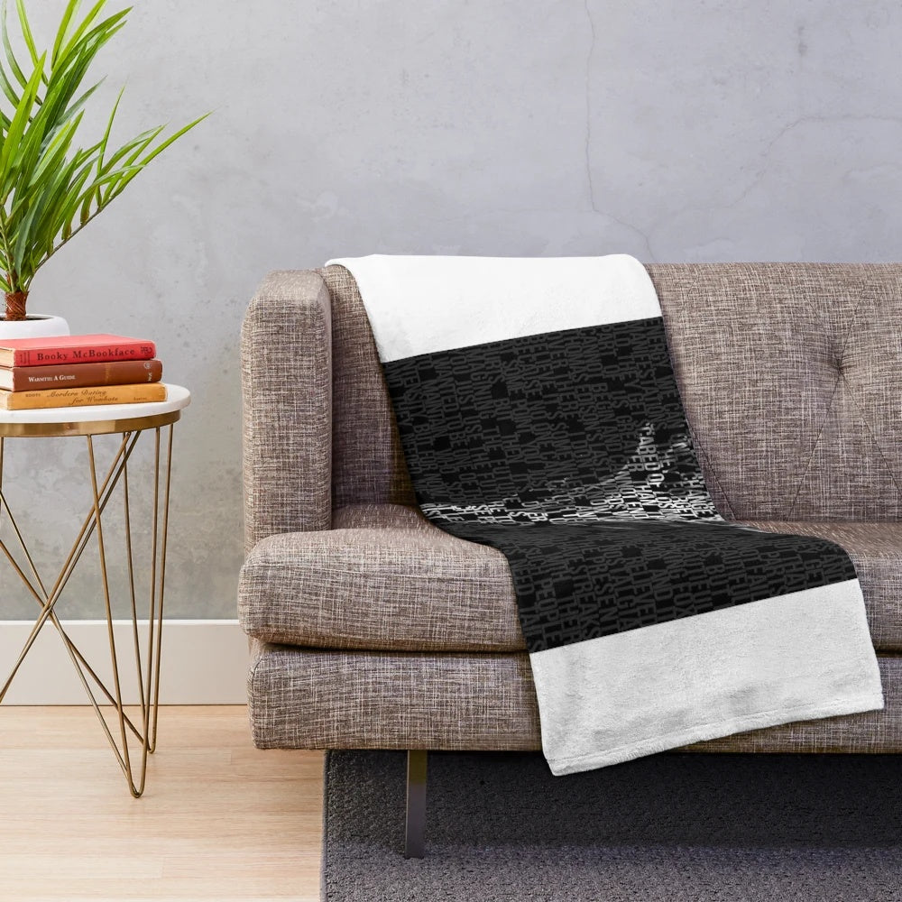 Looking for Alaska inspired typography plush blanket
