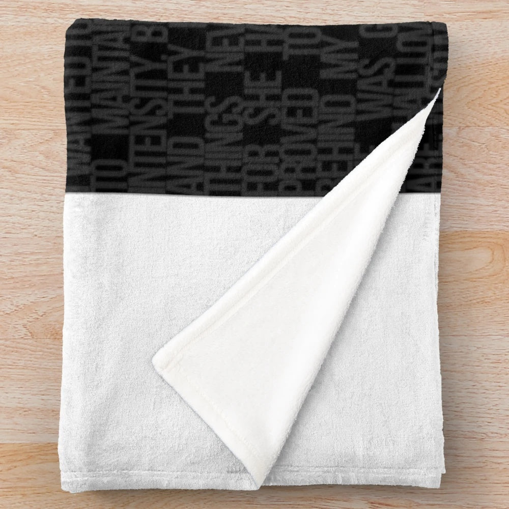 Looking for Alaska inspired typography plush blanket