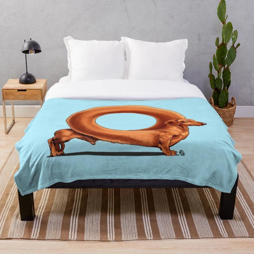 Soft and cuddly loop dog plush blanket