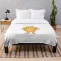 Soft and cuddly plush blanket with Lorax-inspired design, perfect for nature-loving kids