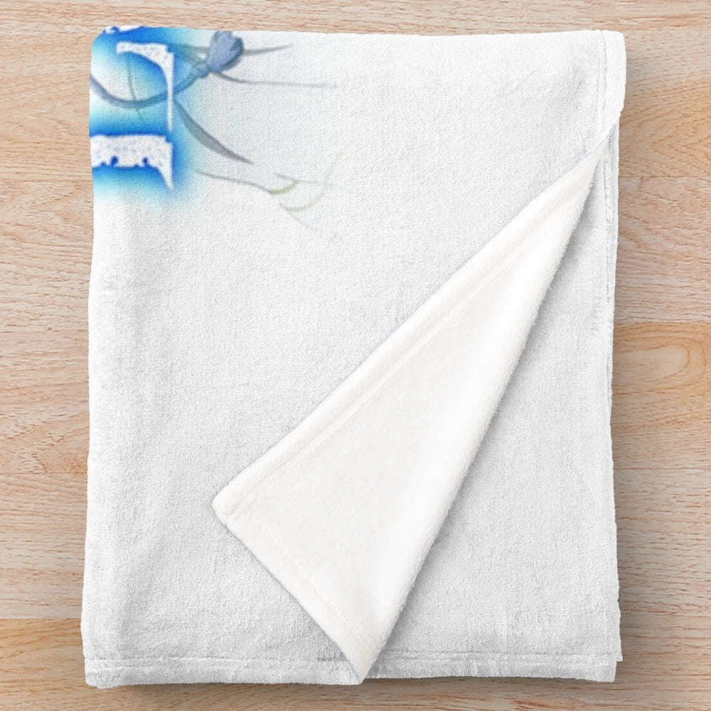 Lost Song-inspired plush blanket featuring the character Rin