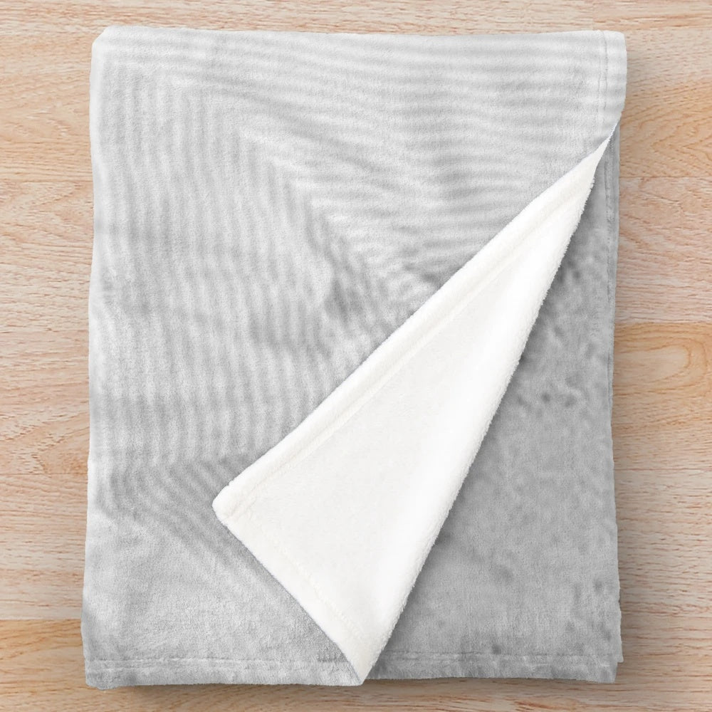 Soft, black and white plush blanket featuring Louis Partridge, the popular Enola Holmes Netflix actor