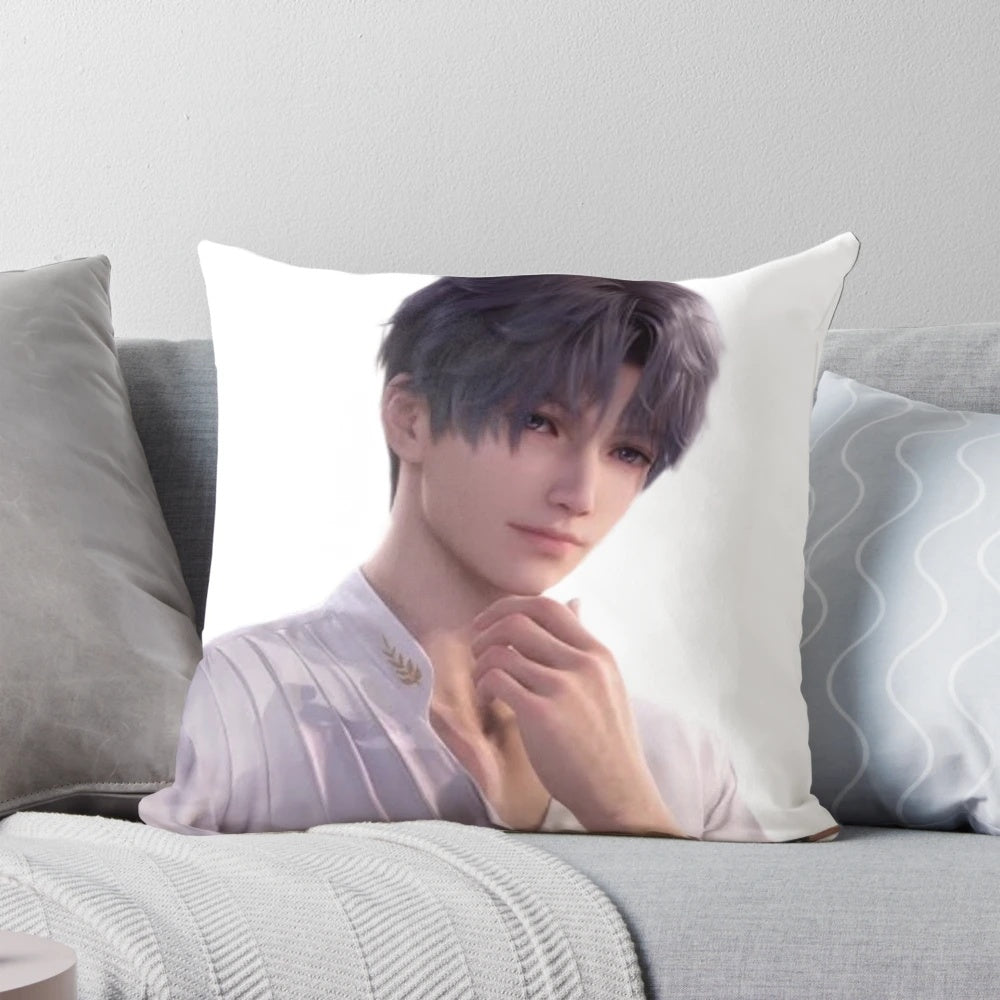 Soft, plush "Love and Deepspace" themed pillow featuring the character Rafayel from the popular otome anime and gaming franchise.