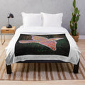 Love bird plush blanket with Widespread Panic-inspired design