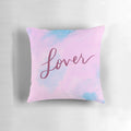 Plush lover pillow in shades of pink and blue for snuggling