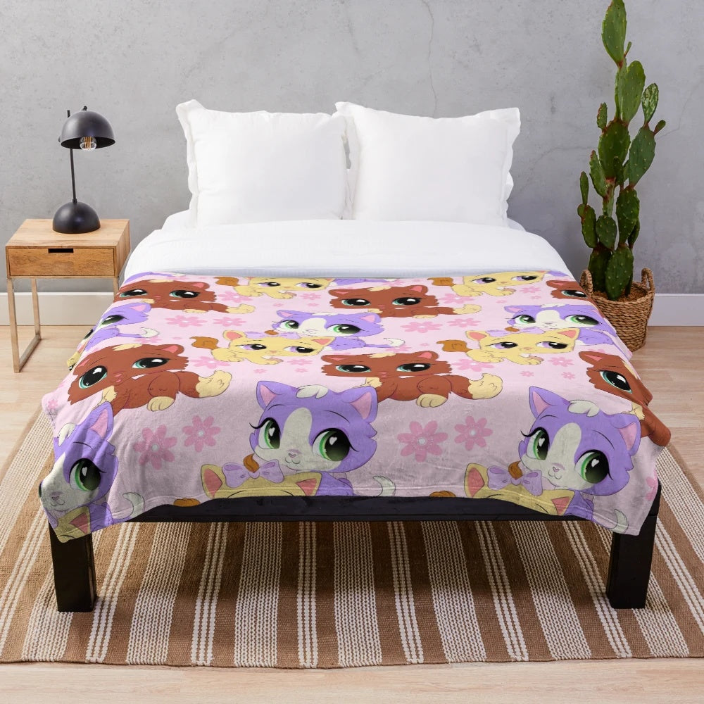 LPS Kittens Plush Blanket