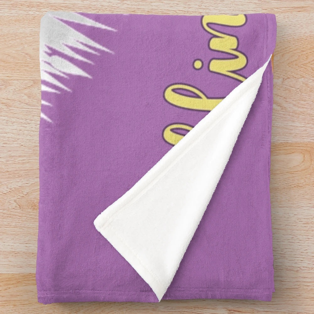 Callin' Baton Rouge themed plush blanket featuring the LSU Tigers colors and mascot