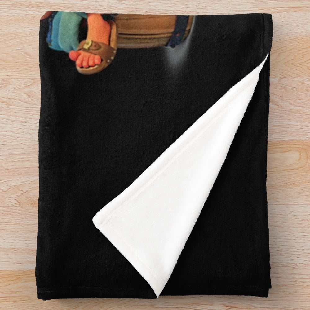 Luca Pixar inspired plush blanket with ocean and beach theme