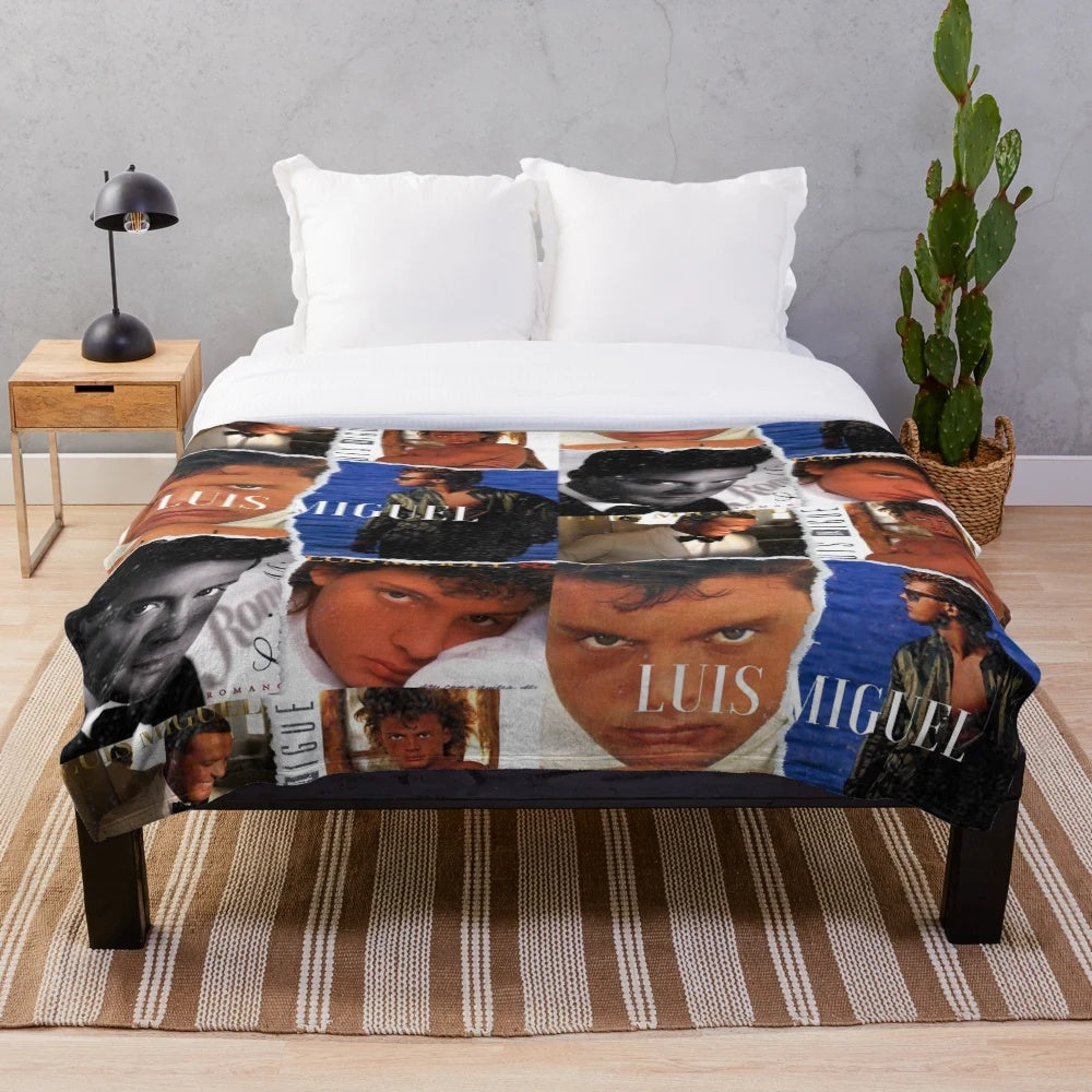 Soft and Plush Luis Miguel Inspired Blanket
