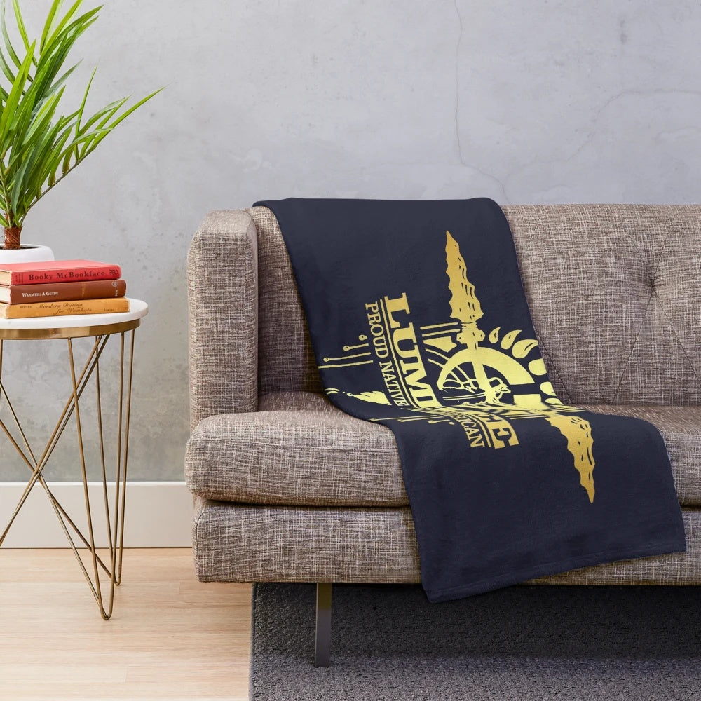Lumbee Inspired Plush Blanket