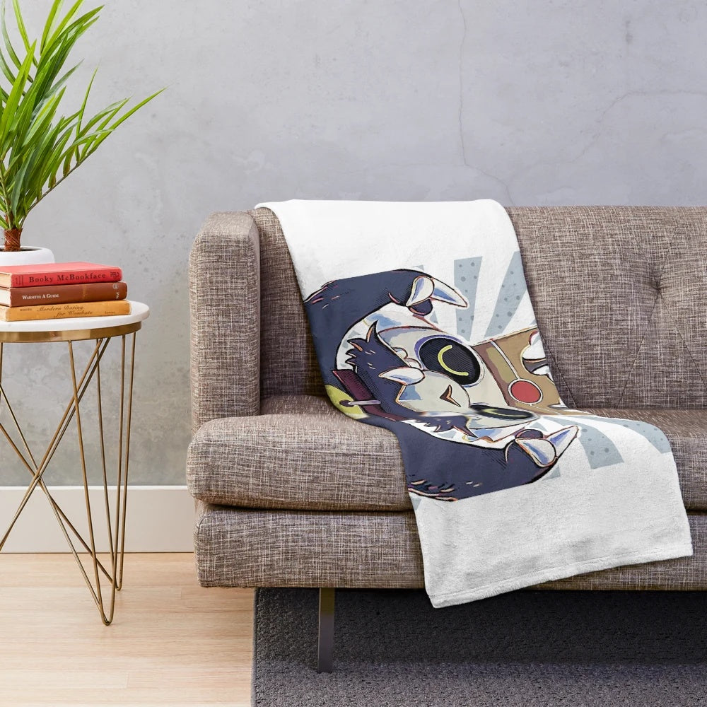 Plush blanket featuring the characters Luz and Amity from the animated series The Owl House