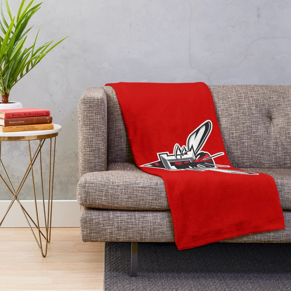 Lynchburg Hornets plush blanket for college sports fans