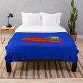 Métis bear plush blanket with floral design and beadwork sash