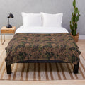M44 pea dot camo inspired plush blanket