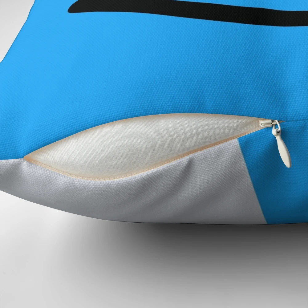 A plush, Mac OS-themed pillow with an Apple logo design, perfect for tech enthusiasts and home decor.
