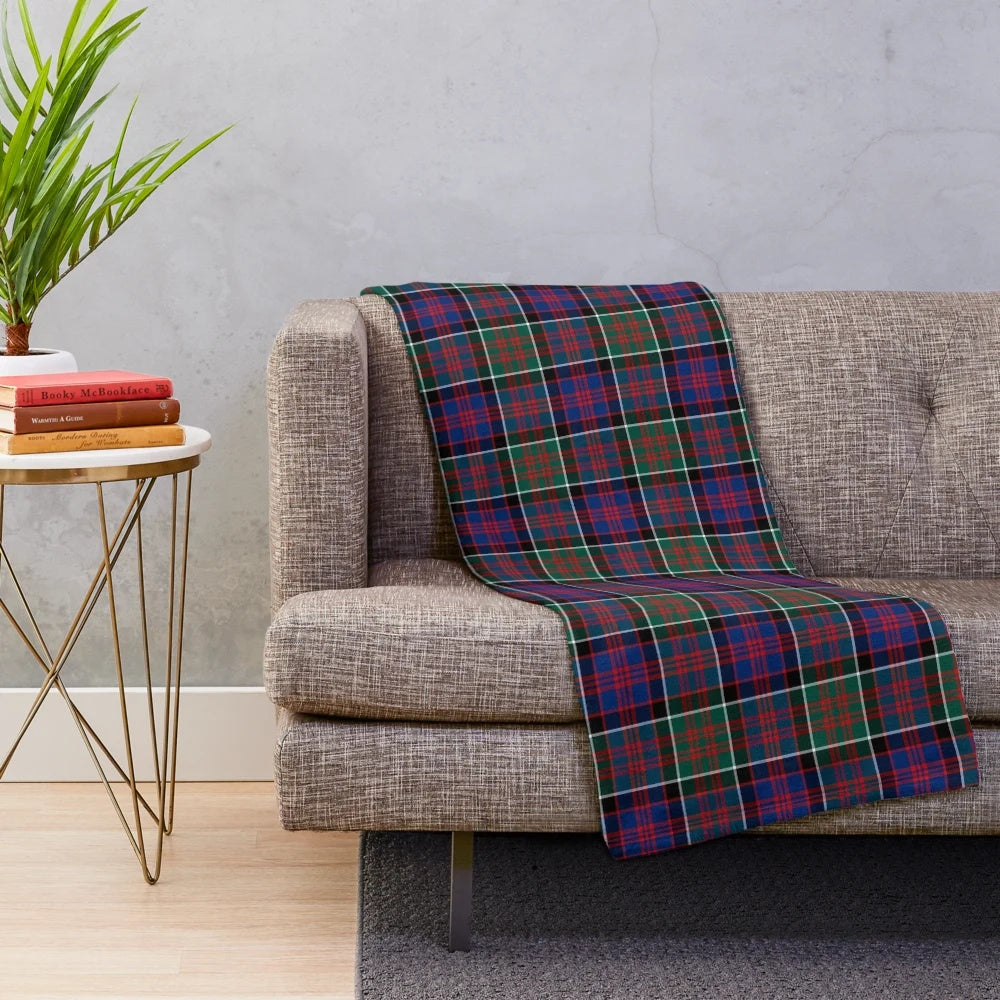Macdonald of Clanranald tartan plush throw blanket