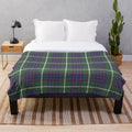 MacIntyre Tartan Plush Blanket with Scottish Clan Pattern