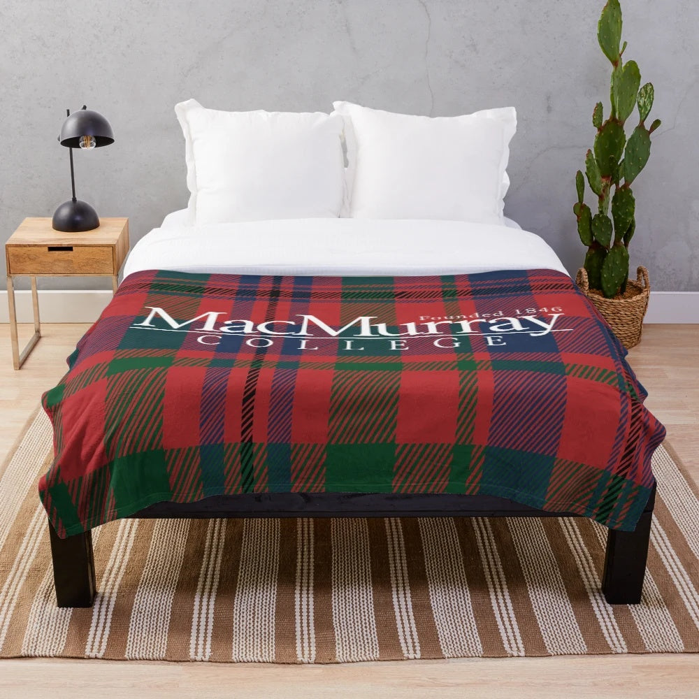 MacMurray College Tartan Plush Blanket