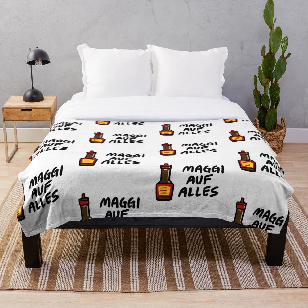 Maggi Auf Alles-inspired plush blanket