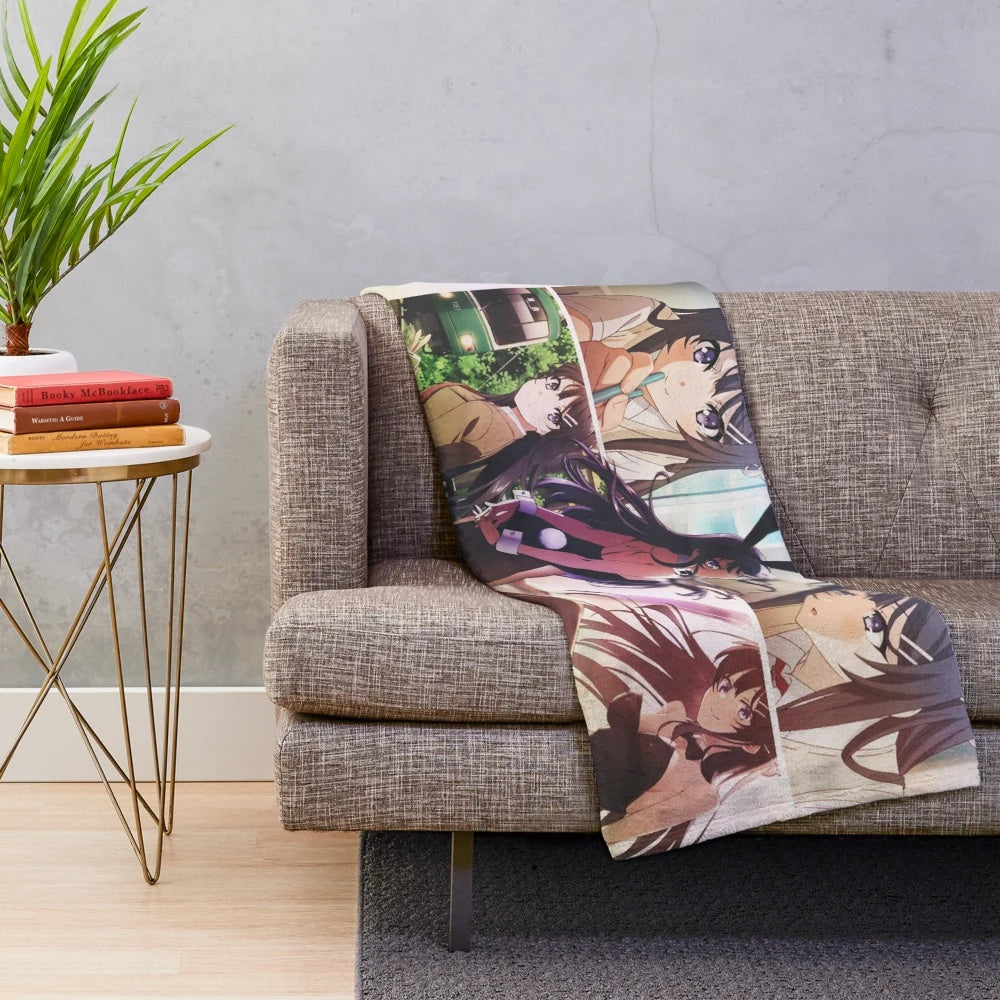 Mai Sakurajima inspired plush blanket featuring the popular anime character from Rascal Does Not Dream of Bunny Girl Senpai.