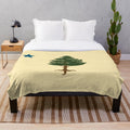 Maine Flag 1901 Inspired Plush Blanket
