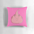 Majin Buu from Dragon Ball Z plush pillow in a kawaii, retro anime style