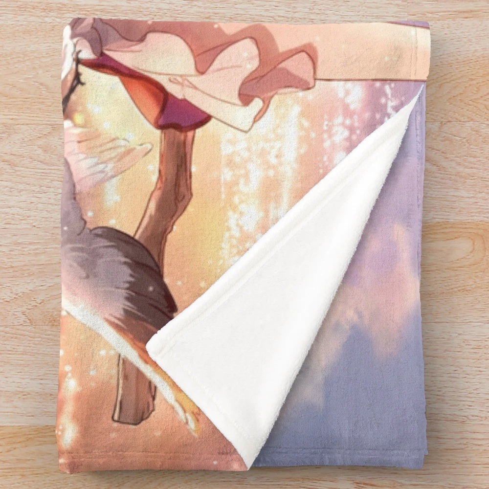 Majo no Tabitabi Elaina Sunset Plush Blanket