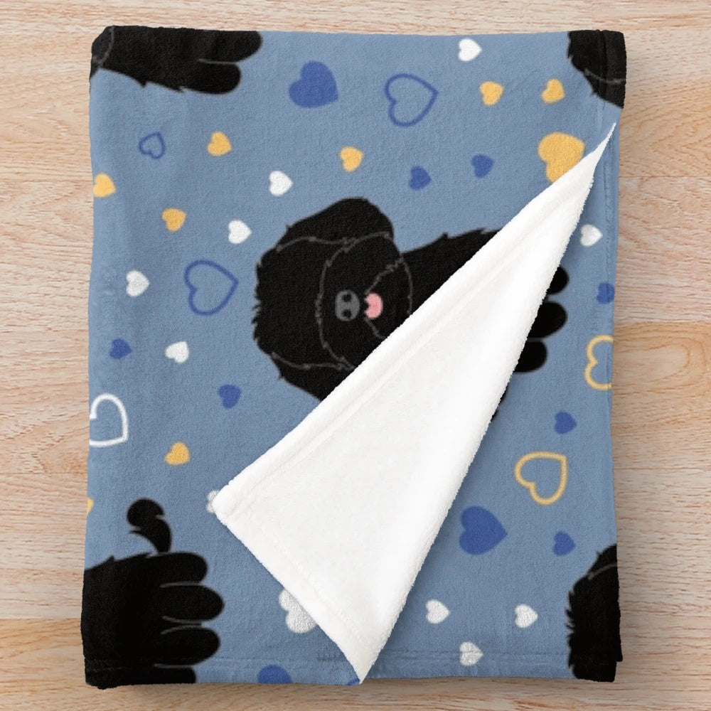 Soft and Cuddly Maltipoo Moodle Dog Plush Blanket