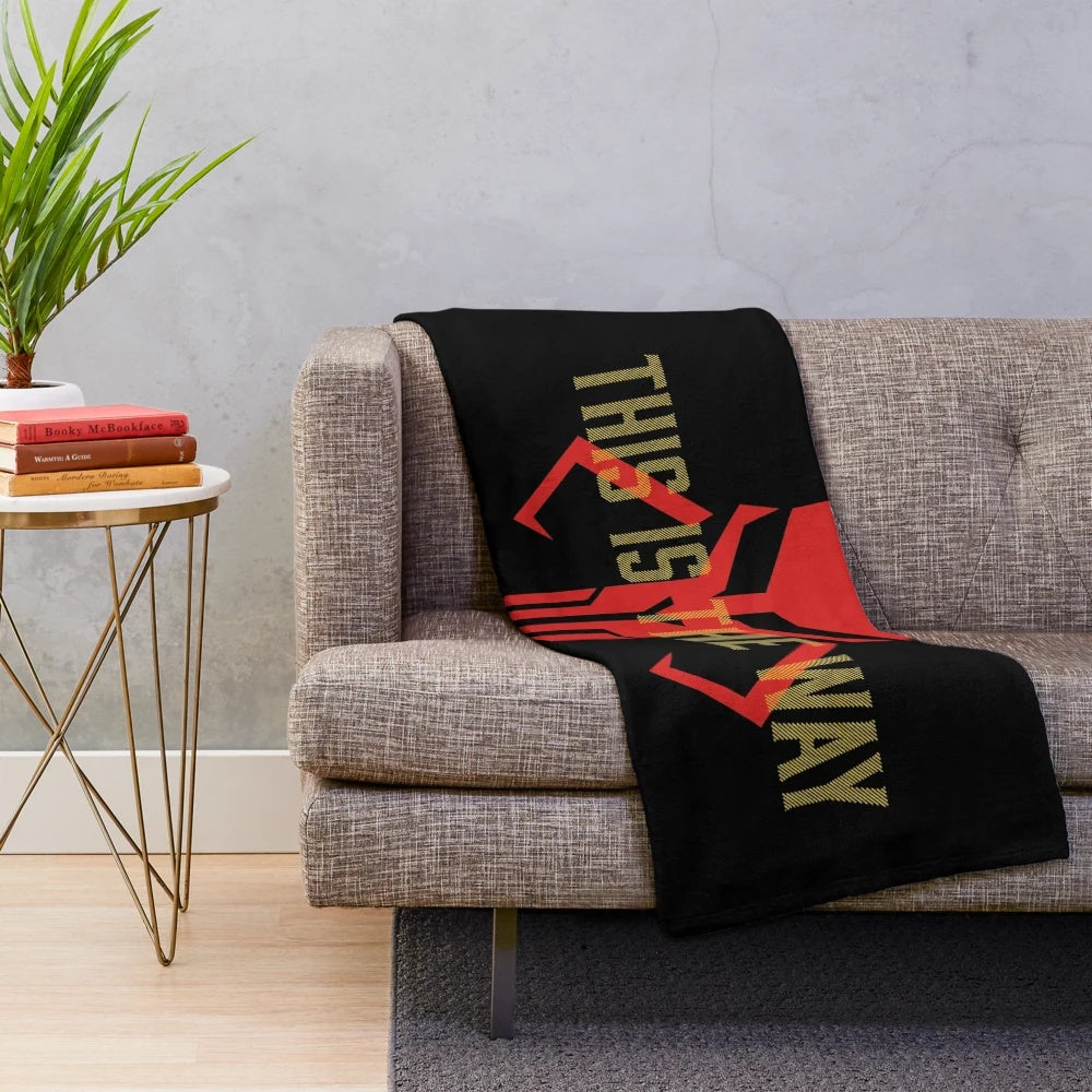 Soft and cuddly plush blanket featuring the Mandalorian and Baby Yoda from Star Wars