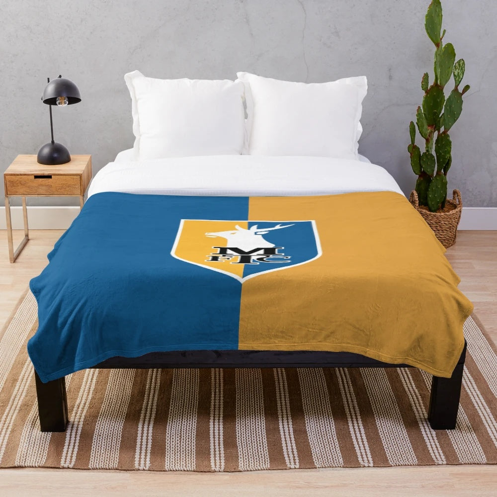 Mansfield Town FC inspired plush blanket