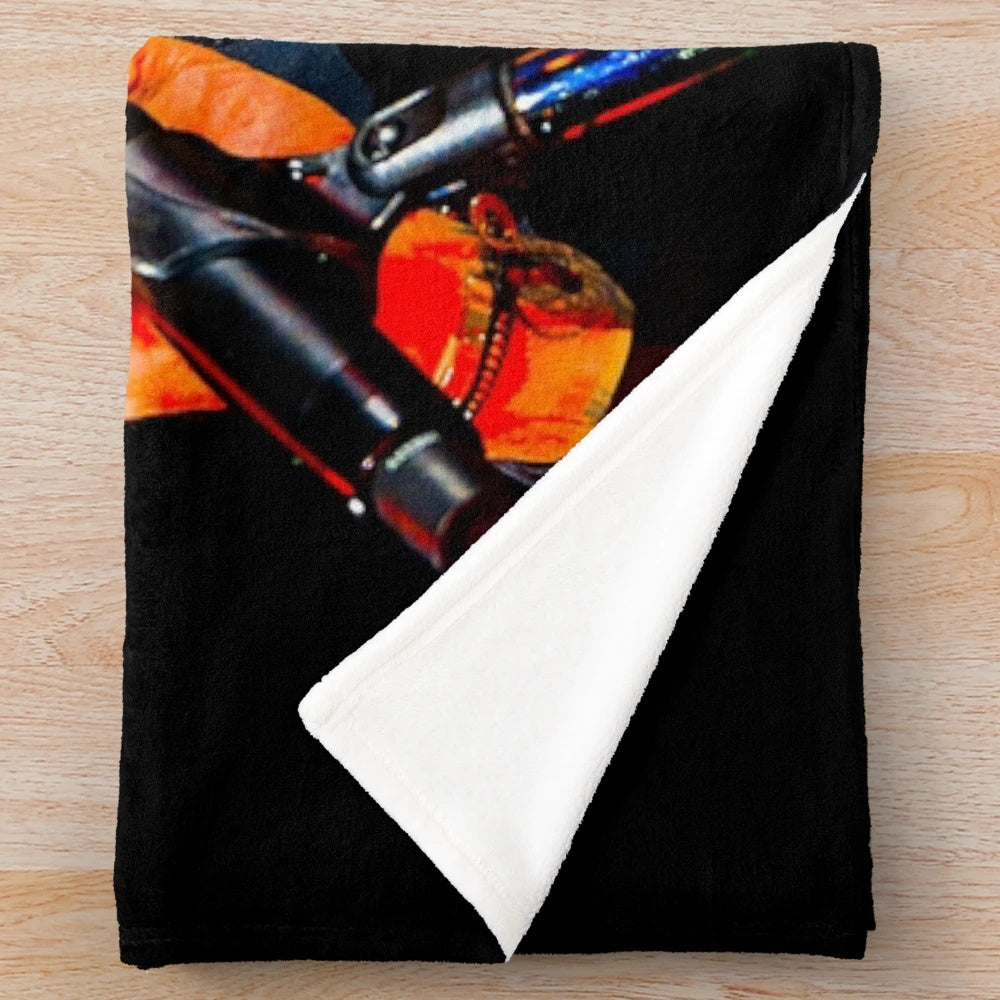 Marc Anthony-inspired plush blanket with concert tour design