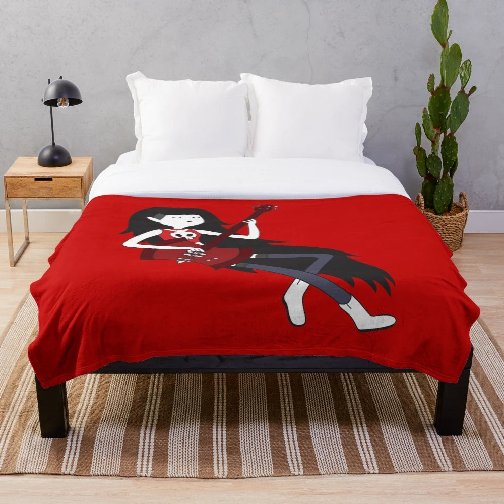 Soft and plush Marceline the Vampire Queen blanket from Adventure Time