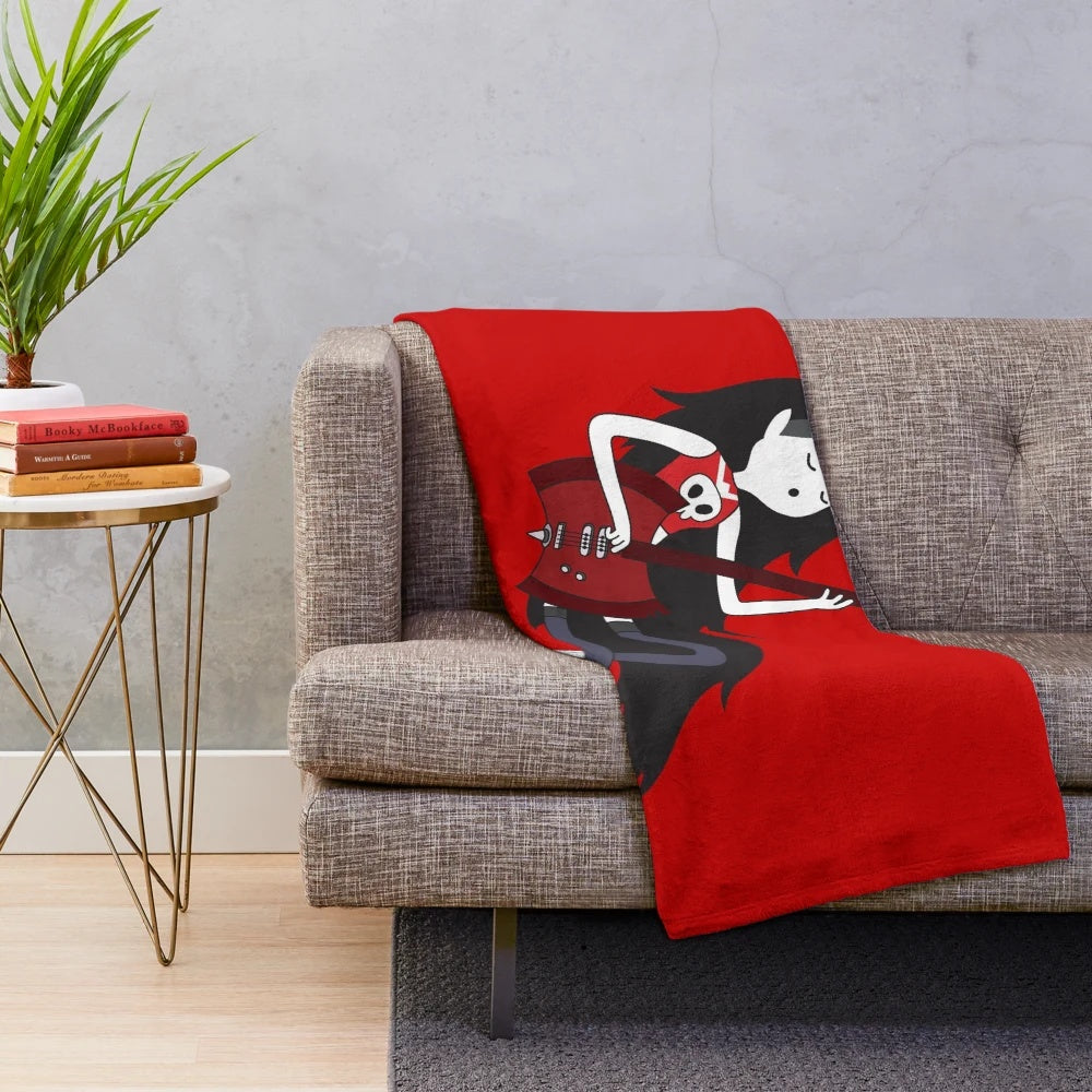 Soft and plush Marceline the Vampire Queen blanket from Adventure Time