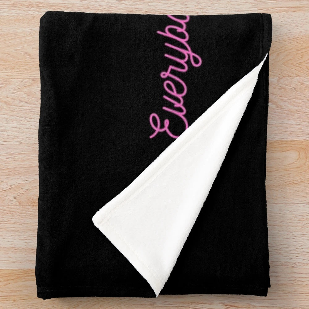 Soft plush blanket featuring a cute and sassy Marie cat design