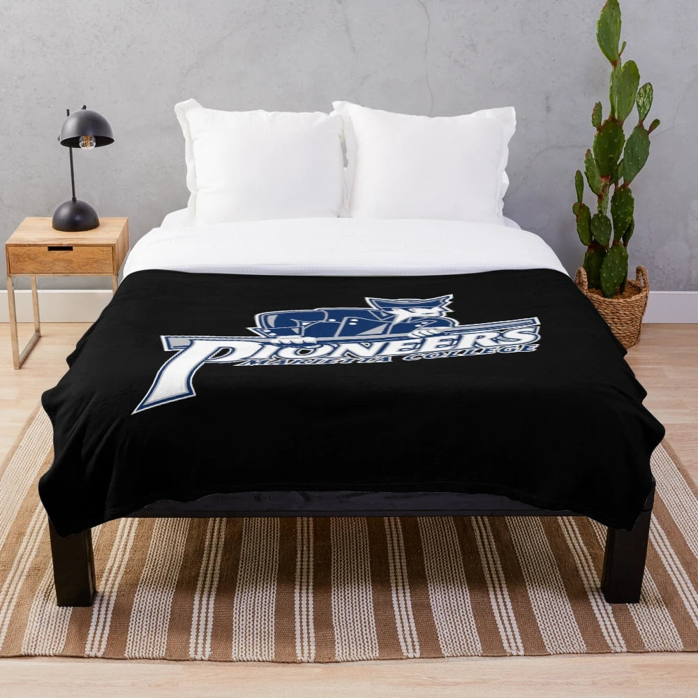 Marietta Pioneers-inspired plush blanket