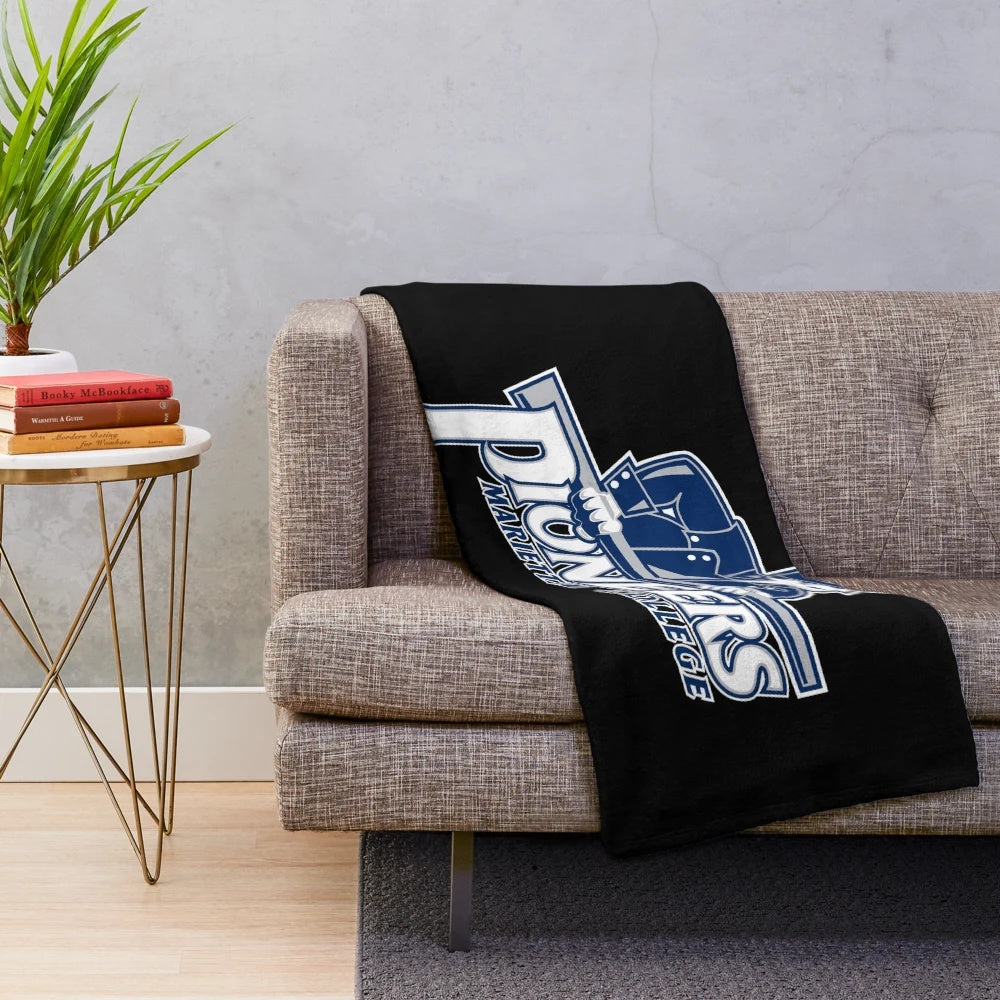 Marietta Pioneers-inspired plush blanket
