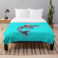 Soft and plush marine life themed blanket