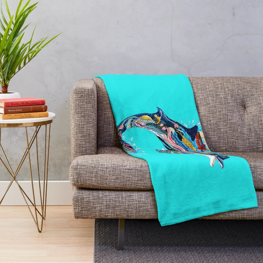 Soft and plush marine life themed blanket