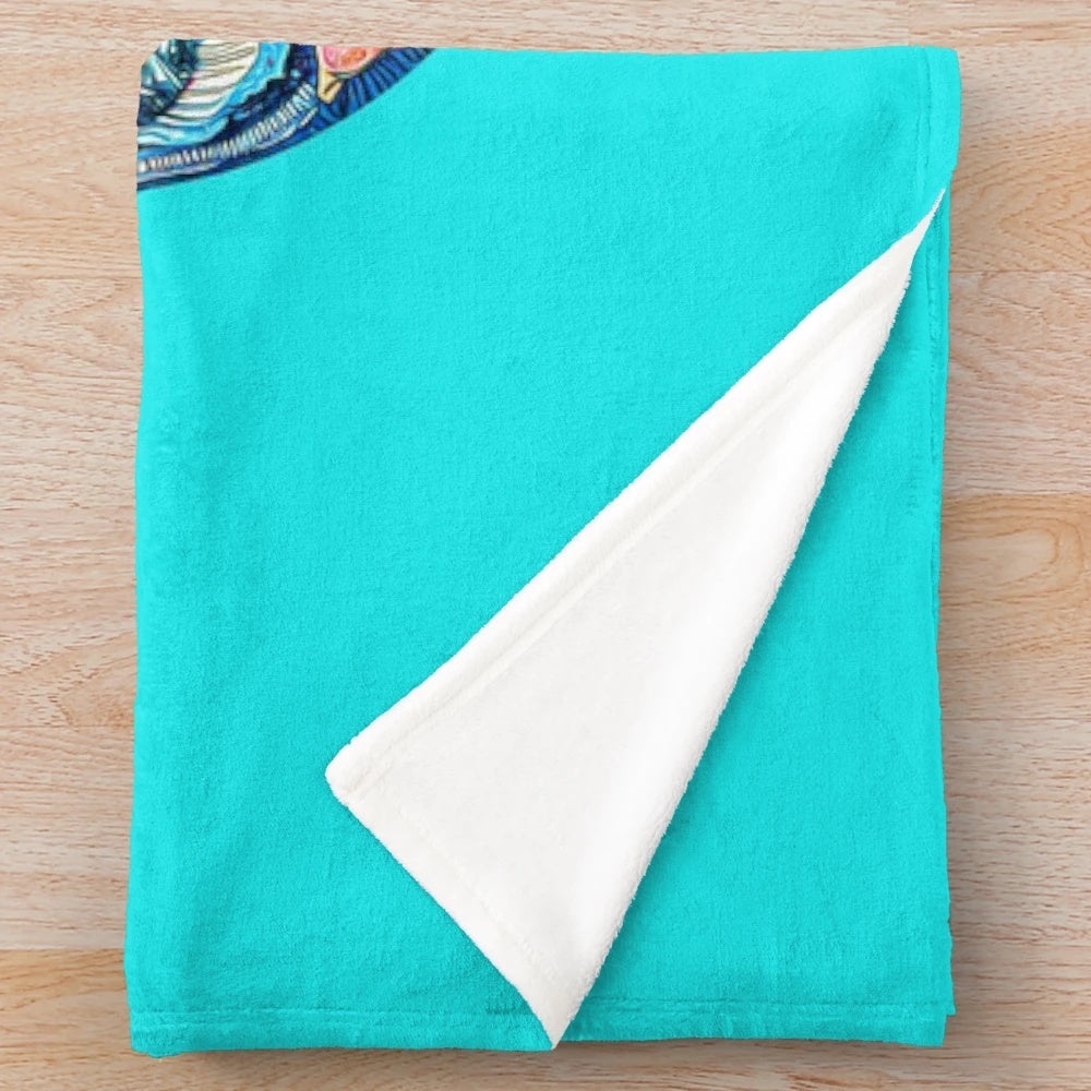 Soft and plush marine life themed blanket