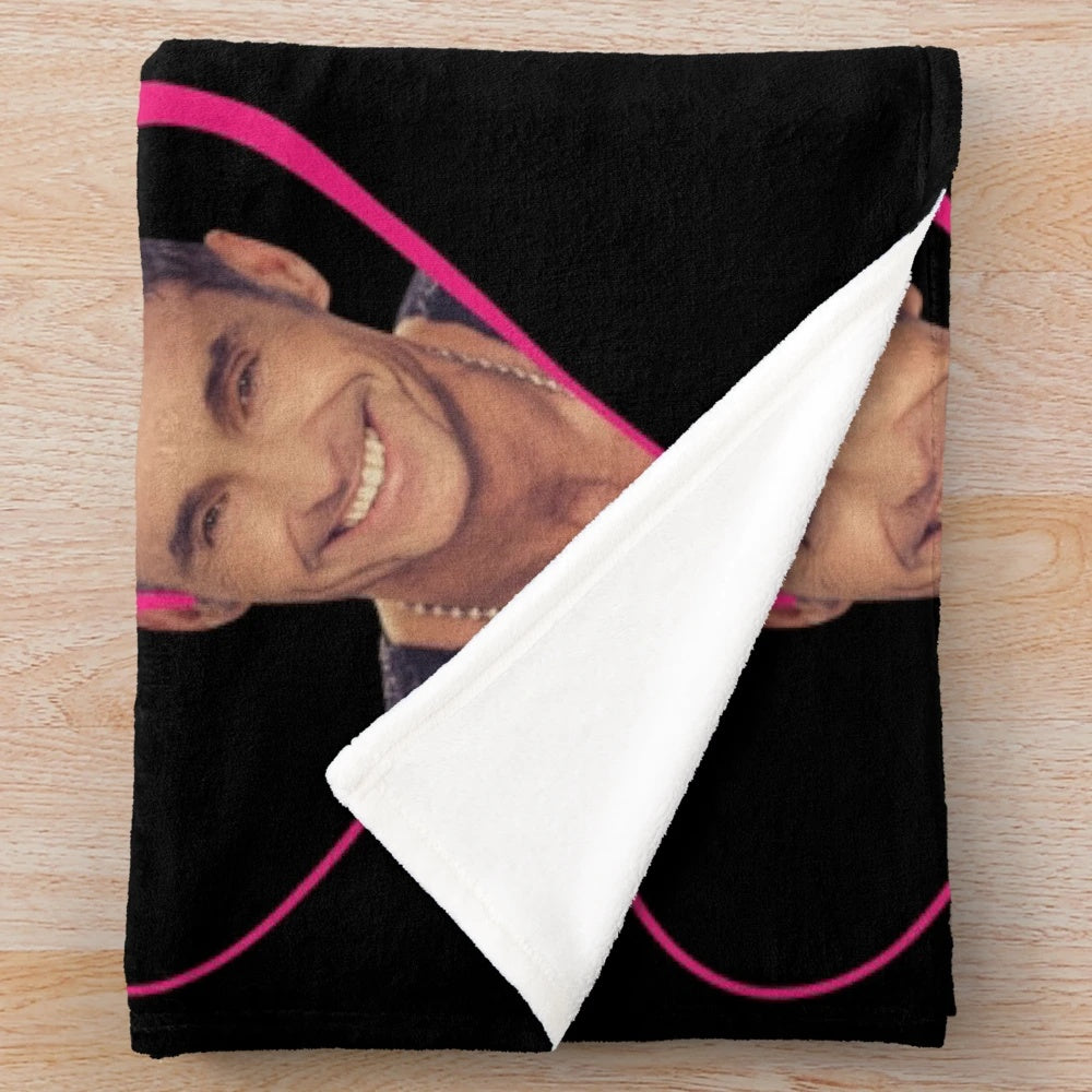 Marti Pellow inspired plush blanket for 90s music fans