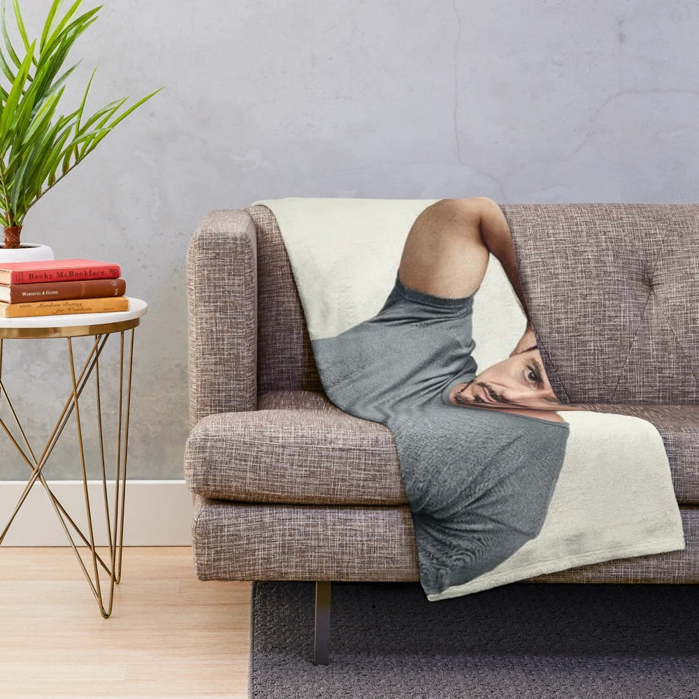 Robert Downey Jr. inspired plush blanket