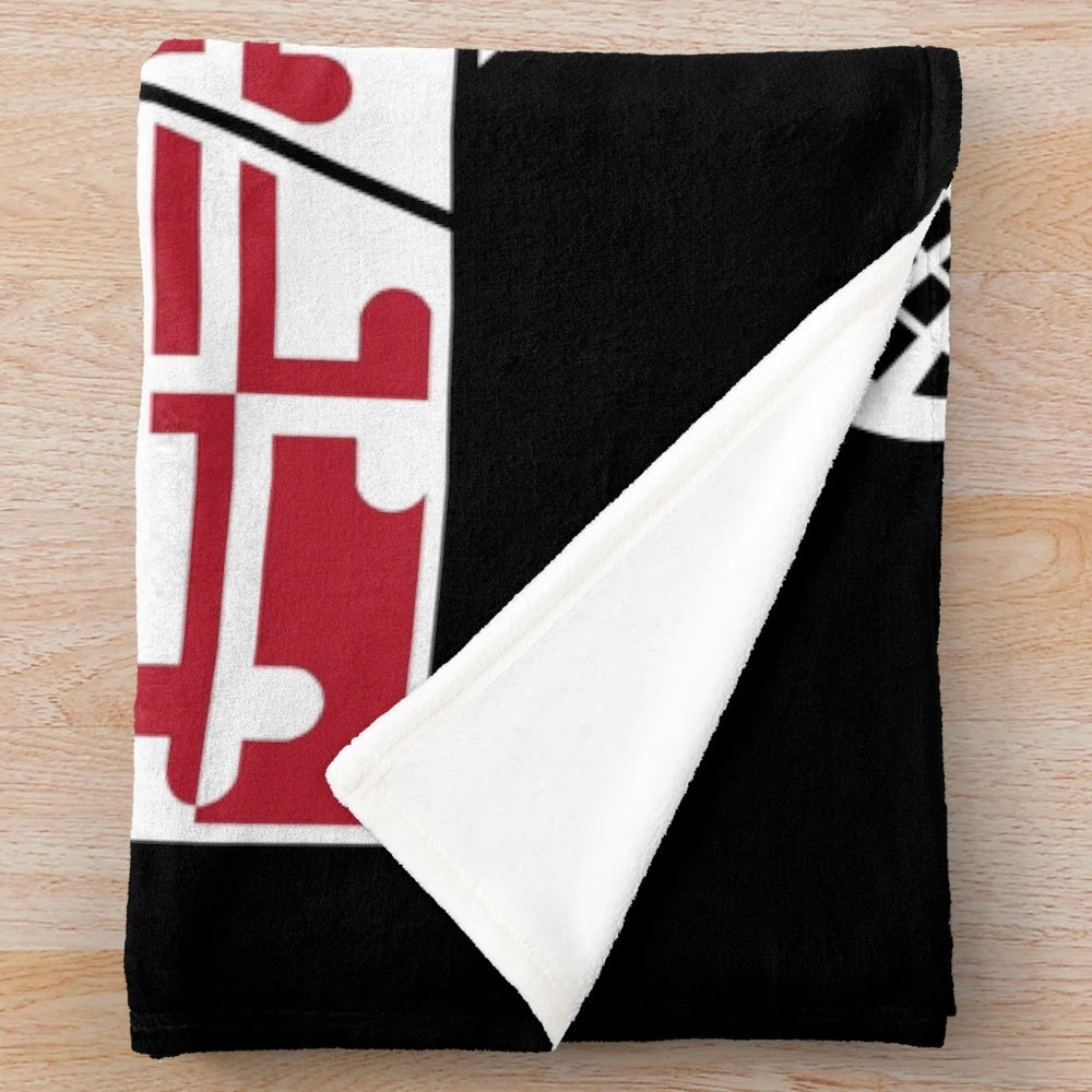 Maryland lacrosse plush blanket
