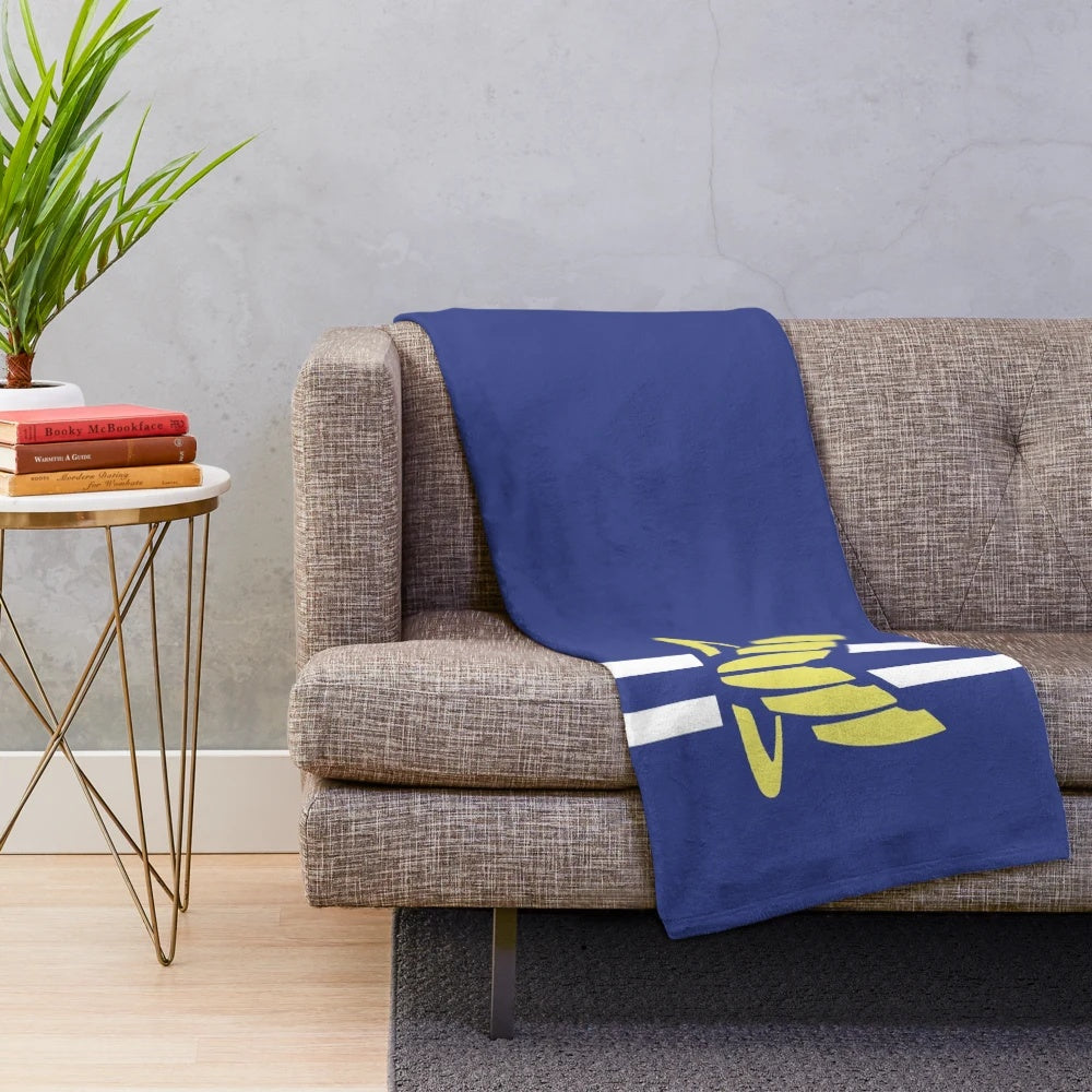 Mass Effect Kaidan Alenko inspired plush blanket