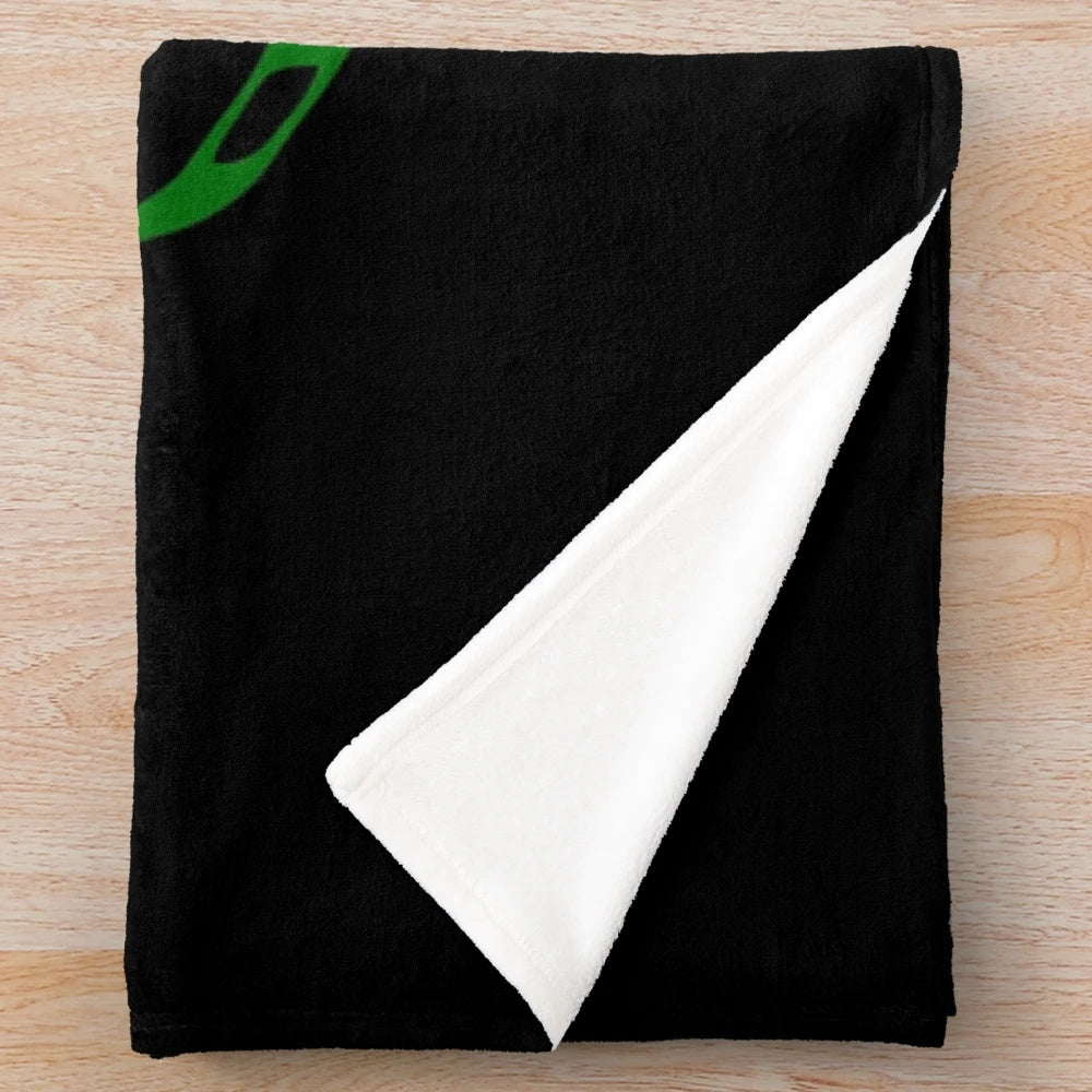 Masters-inspired green plush blanket