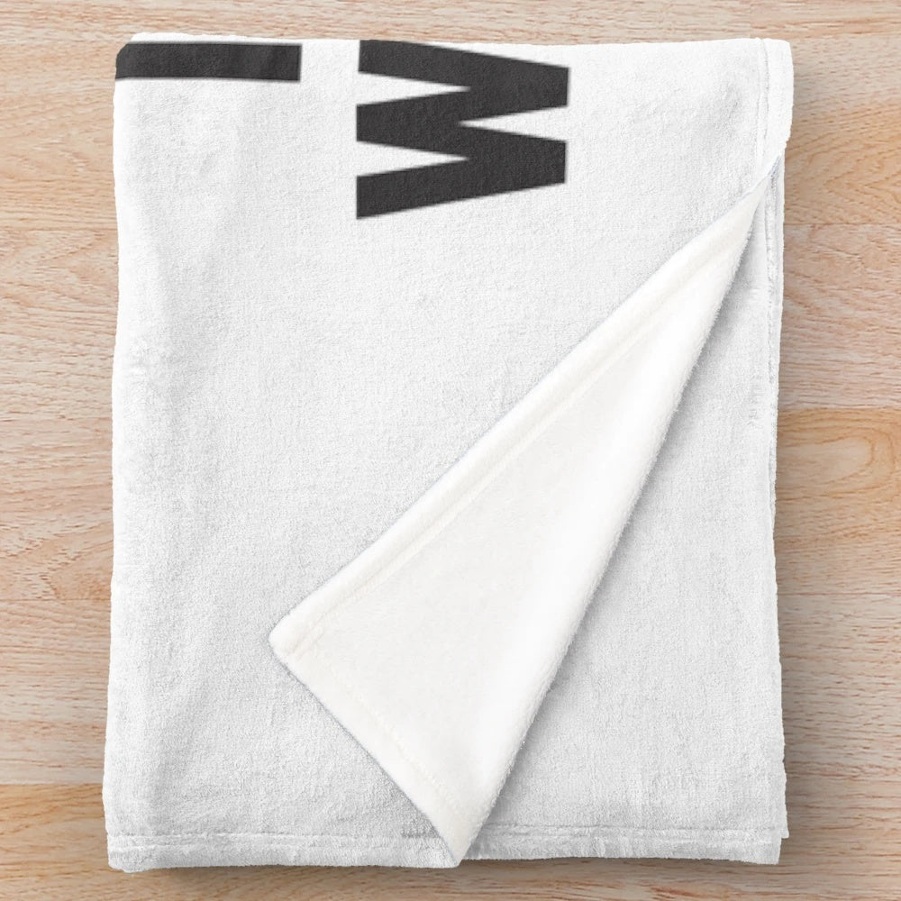 Plush blanket featuring an engineer-themed design with math and engineering-related graphics